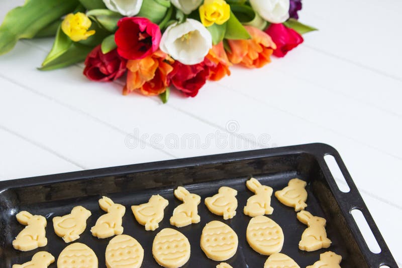 Easter shortcrust traditional cookies. royalty free stock photos
