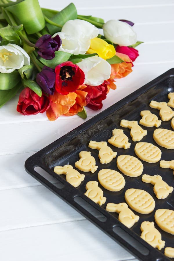 Easter shortcrust traditional cookies. royalty free stock image
