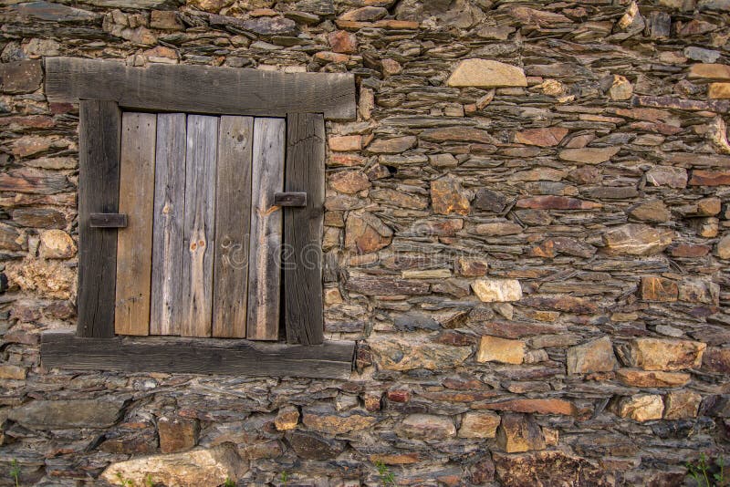 Traditional Slate Buildings in El Muyo Black Village of the Riaza ...