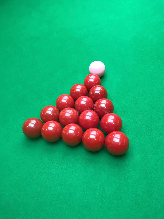 Traditional Snooker Ball and Game Table Stock Image Image of