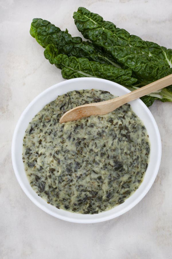 South Africa S Most Popular Side Dish, Creamed Spinach Stock Photo