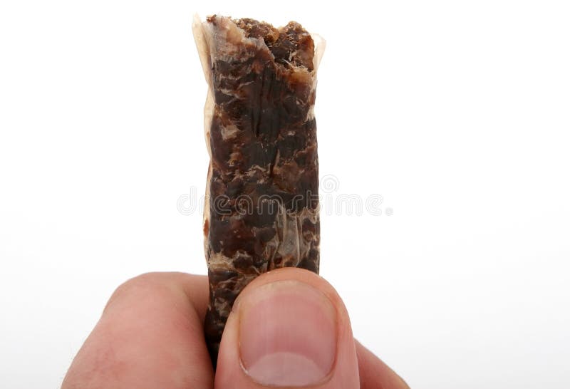 Traditional Sun Dried South African Beef Biltong Meat Stock Image ...