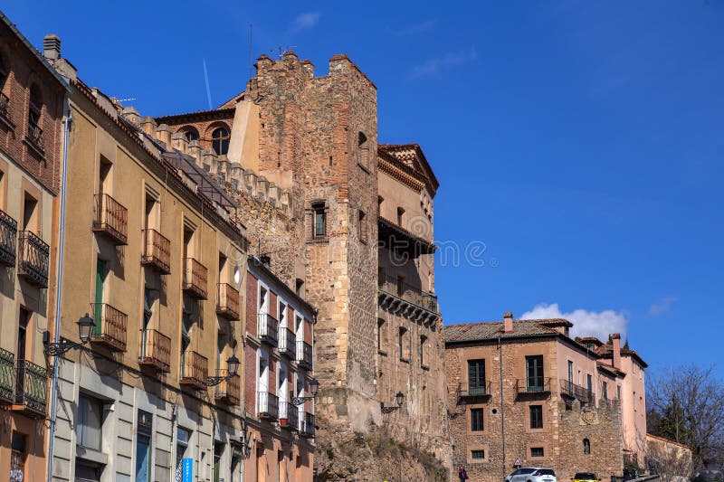 Traditional Spanish Architecture In The Old Town Of Segovia Spain traditional-spanish-architecture-in-the-old-town-of-segovia-spain
