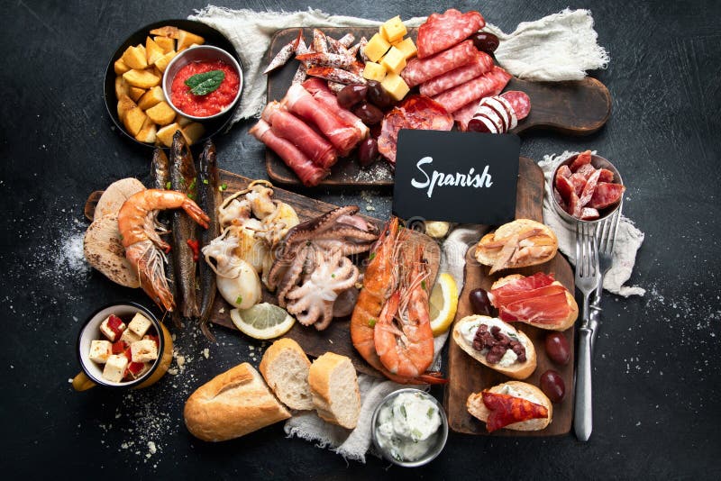 Traditional spanish food stock photo. Image of olive 269183362