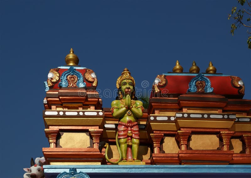 Traditional statues of gods and goddesses in the Hindu temple