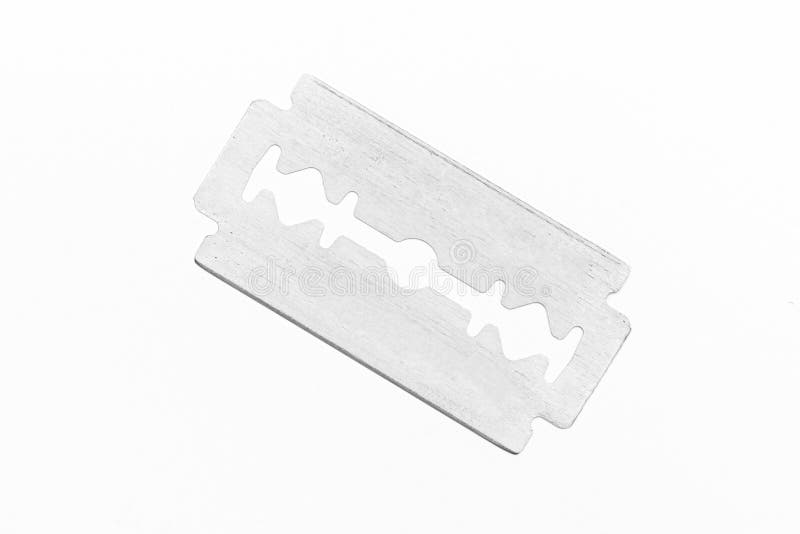Traditional Steel Razor Blade Isolated on White Stock Photo Image of cultivation, reflections