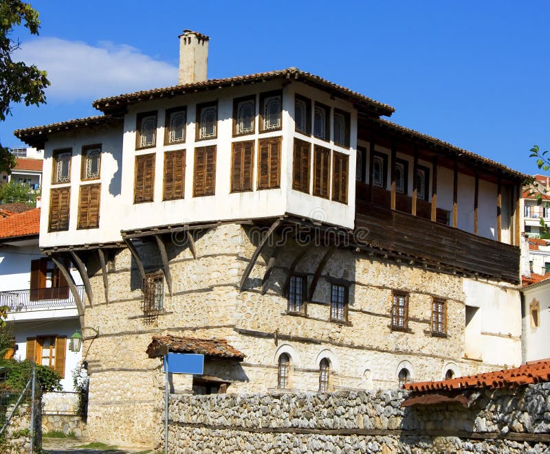 Traditional stone house at Kastoria(Makedonia,Gree