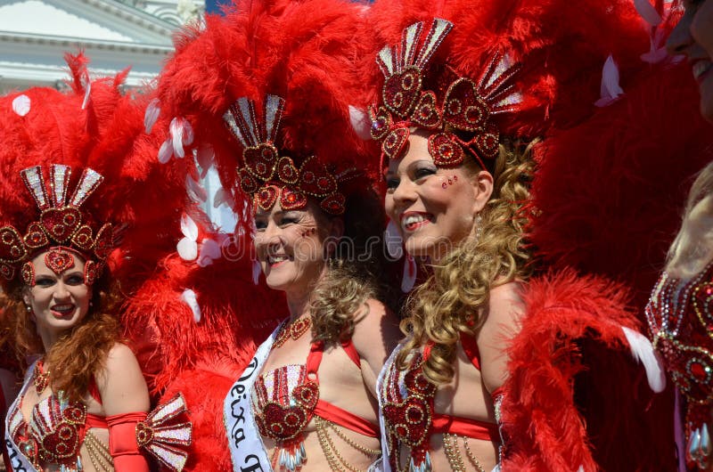 Traditional summer samba carnival in Helsinki on 7-8 June 2013.