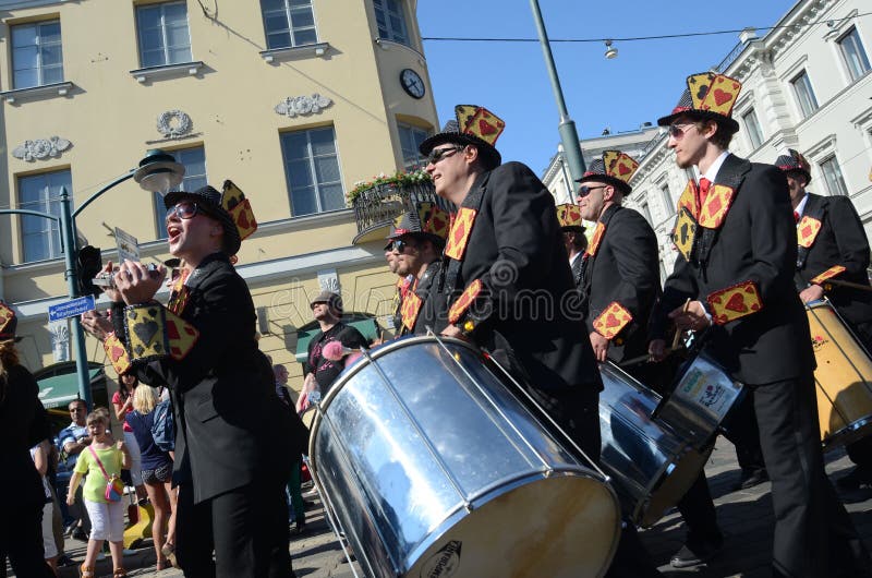 Traditional summer samba carnival in Helsinki on 7-8 June 2013.