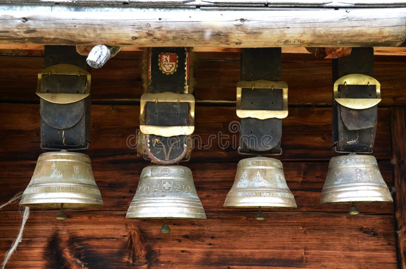 Traditional Swiss cow bell stock image. Image of beautiful 6887841