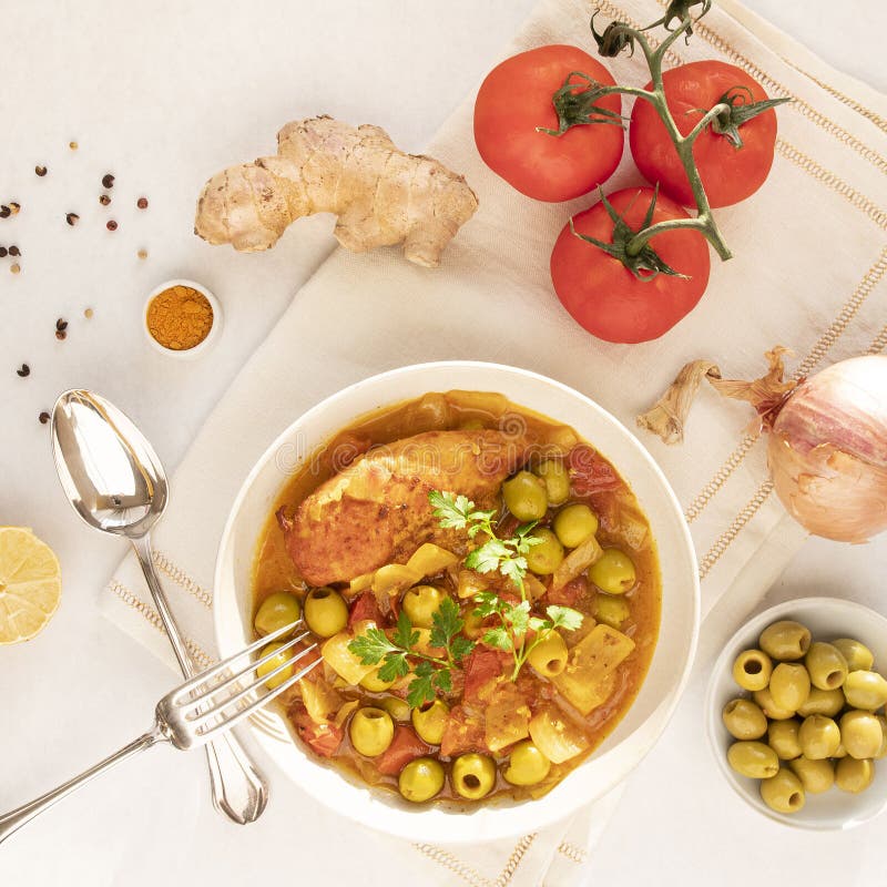 Readymade Mediterranean Dish Stock Image Image of kitchen, plate