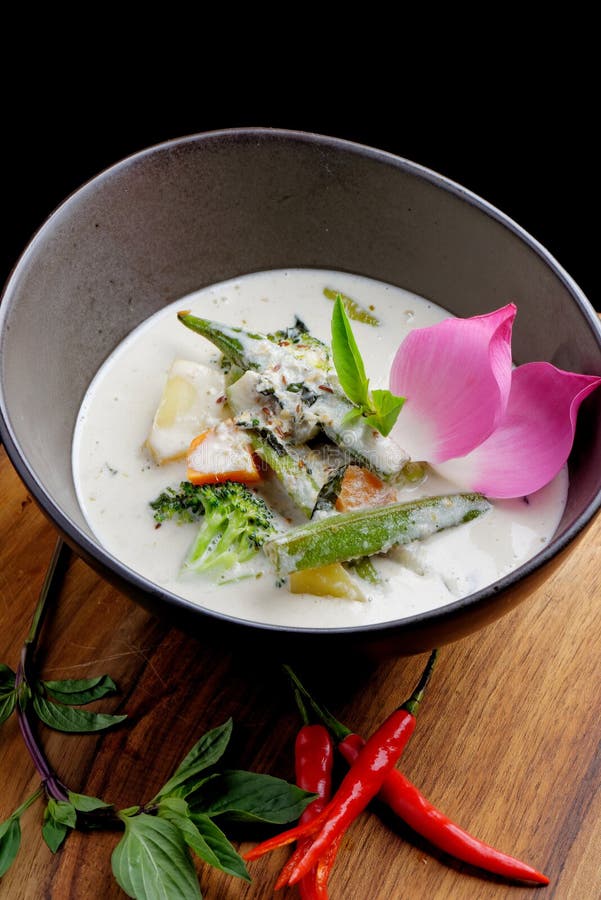 Traditional Thai Green Curry Stock Image - Image of curry, asian: 46096539