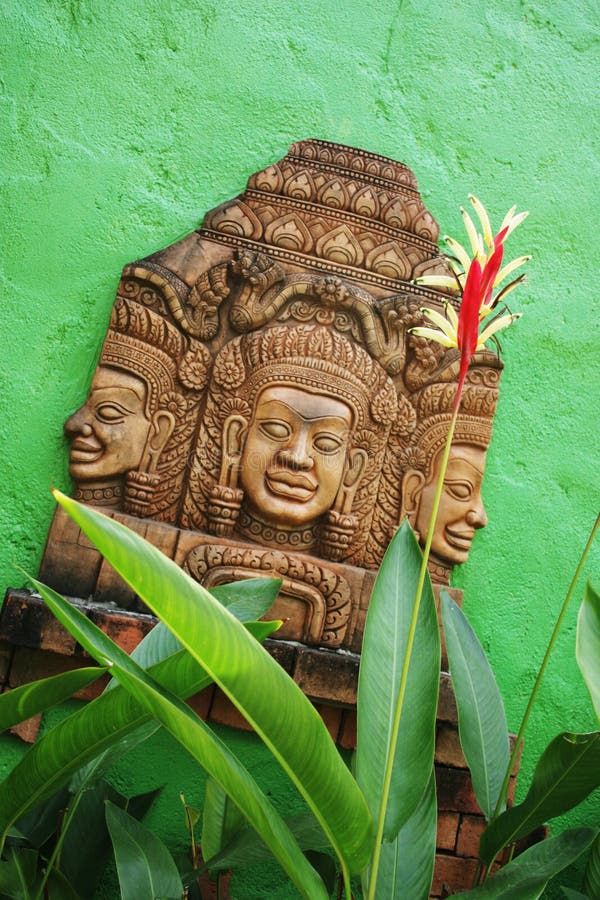 Traditional Thai stone carving