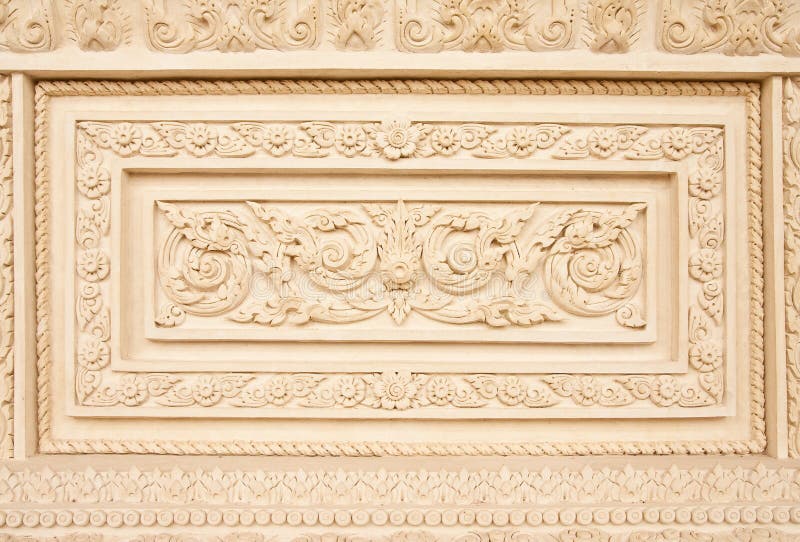 Traditional Thai style molding art