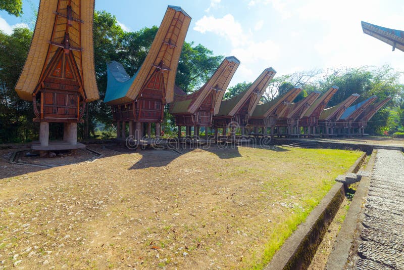 Traditional Toraja village stock image Image of place 