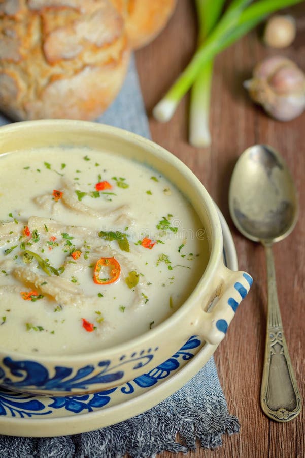 Traditional Tripe Soup (flaki) Stock Image - Image of food, cuisine ...
