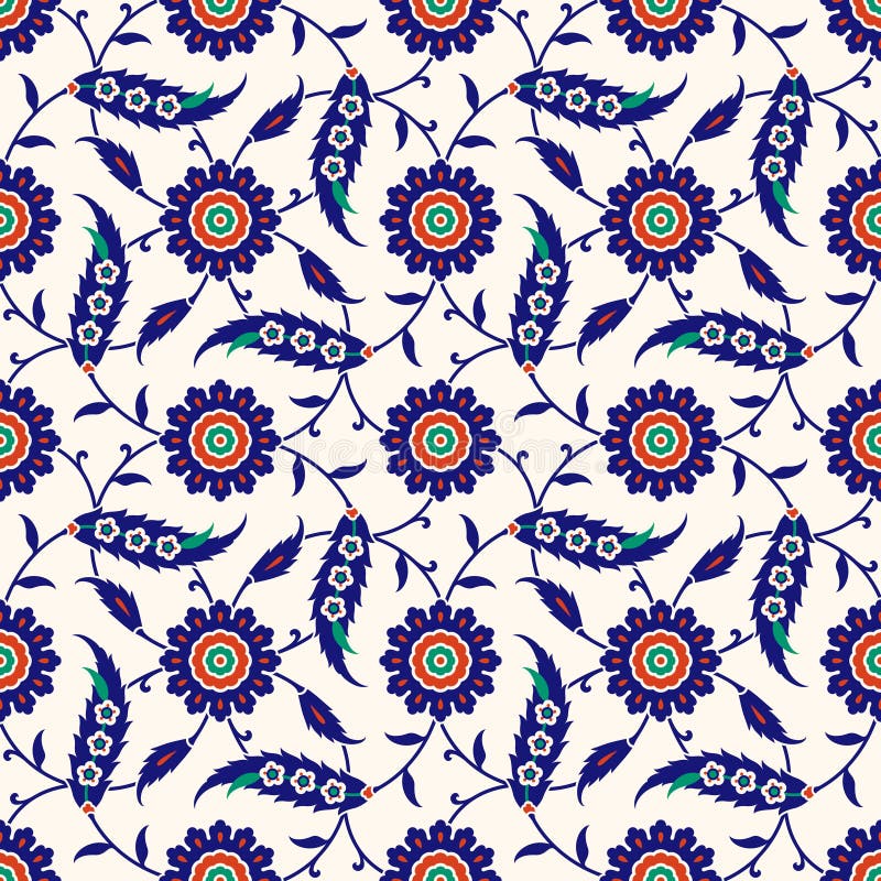 Traditional Turkish Seamless Pattern stock illustration