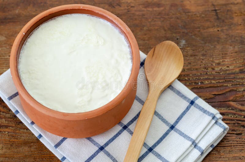 Traditional Turkish Yogurt stock photo. Image of milk 188528642