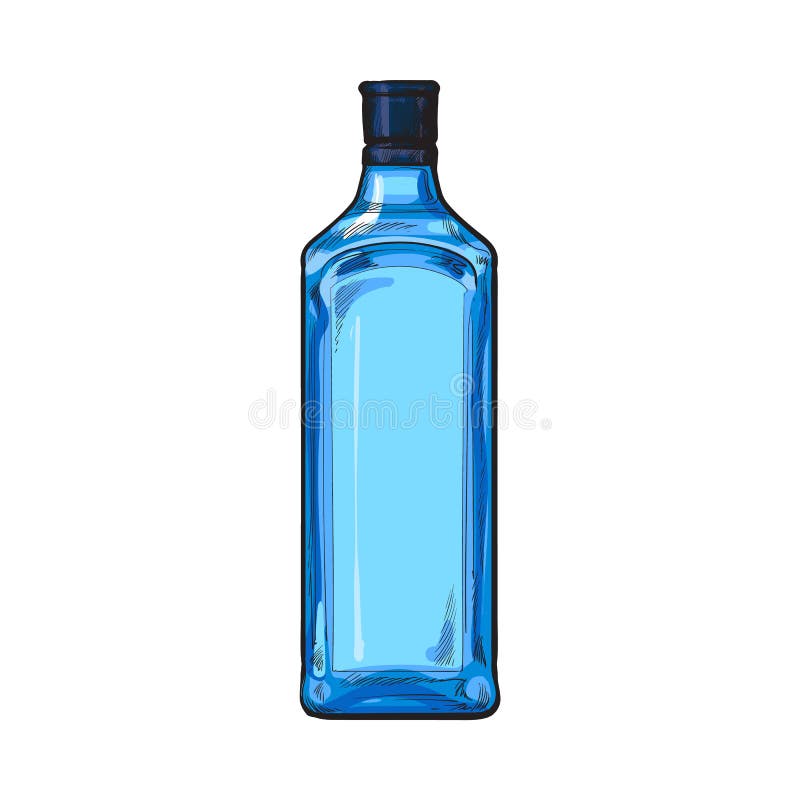 Medizinische Oder Alkohol Glas Blau Navy Flasche Mit Etikett Isoliert Auf  Weißem Hintergrund. Lizenzfrei nutzbare SVG, Vektorgrafiken, Clip Arts,  Illustrationen. Image 36855611.