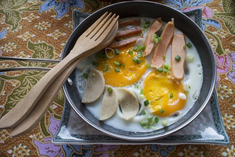 Traditional Vietnamese Fried Egg Stock Image Image of healthy, fried 55142241