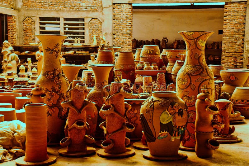 Traditional vietnamese handmande ceramics manufacture in Vietnam royalty free stock photo Traditional vietnamese handmande ceramics manufacture in Vietnam royalty free stock photo