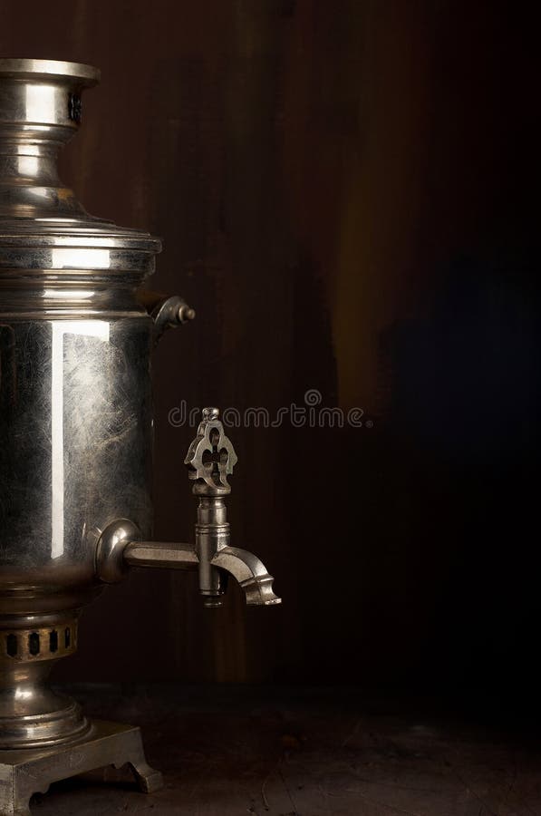 A traditional vintage water boiler pot for tea Russian Samovar royalty free stock images A traditional vintage water boiler pot for tea Russian Samovar royalty free stock images