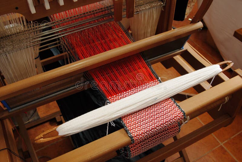 Traditional Weaving Hand Loom Stock Photo Image of ancient, cloth
