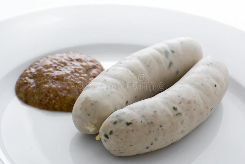 Traditional Weisswurst stock photo. Image of meal, bavarian - 8179032