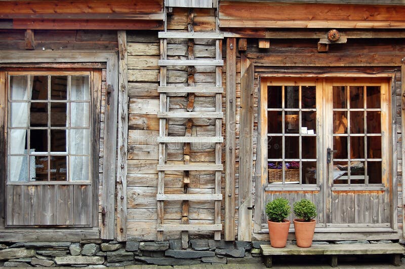 Traditional wooden house at Bergen, Norway royalty free stock photos