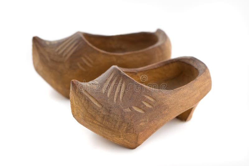 Traditional wooden shoes. stock photography