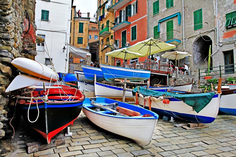 Traditioneel Italië - visserijvilage