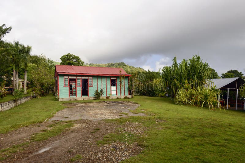 Traditional rural house in the Dominican Republic. Traditional rural house in the Dominican Republic