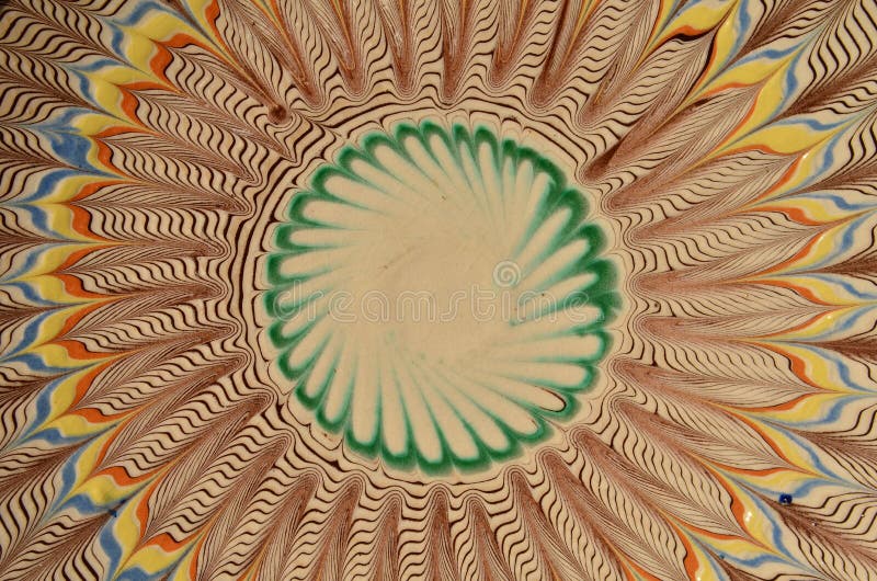 Traditioneel Roemeens aardewerk Abstracte summetric achtergrond stock illustratie Traditioneel Roemeens aardewerk Abstracte summetric achtergrond stock illustratie