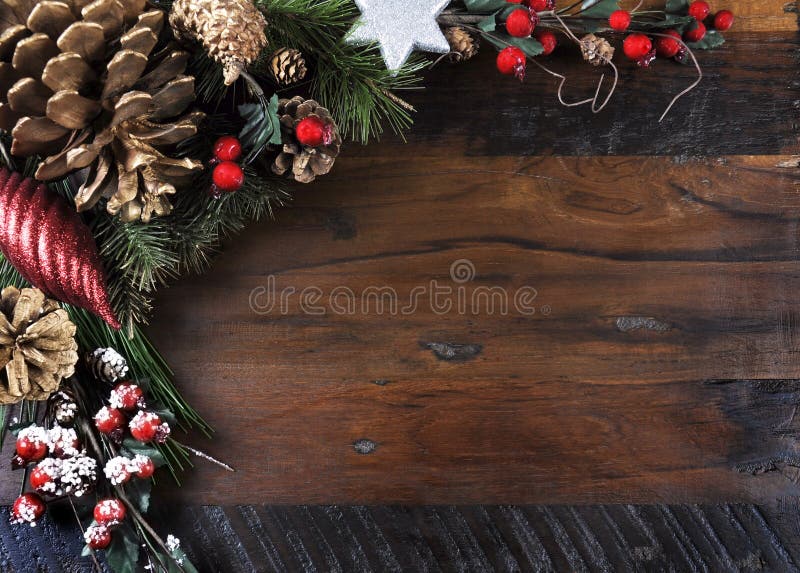 Traditionell frohe Feiertage und Weihnachtshintergrund