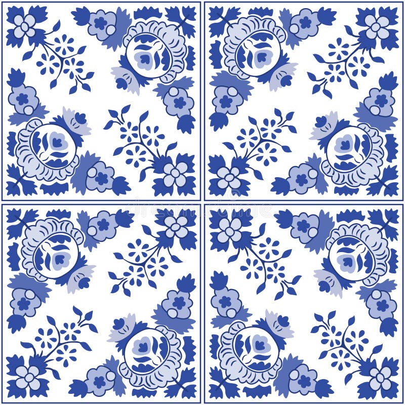 Traditionell utsmyckad portugis belägger med tegel azulejos också vektor för coreldrawillustration stock illustrationer Traditionell utsmyckad portugis belägger med tegel azulejos också vektor för coreldrawillustration stock illustrationer