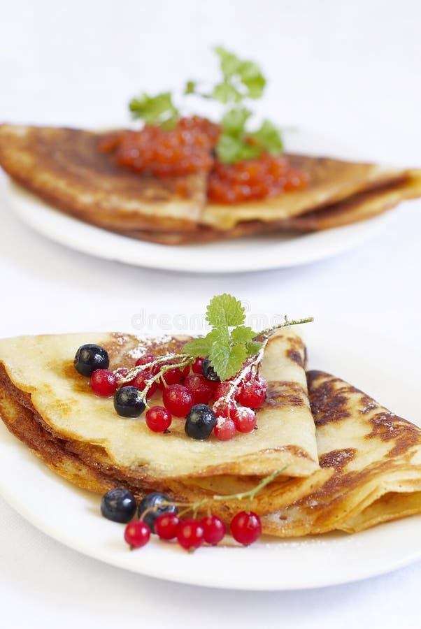 Traditionella Ryska Pannkakor Fotografering för Bildbyråer - Bild av