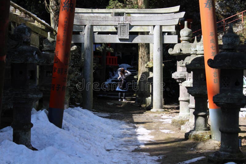 Traduzione: ` Il ` di Omikuji del ` del ` della carta di preghiera a Atago Jinja fotografia stock libera da diritti Traduzione: ` Il ` di Omikuji del ` del ` della carta di preghiera a Atago Jinja fotografia stock libera da diritti