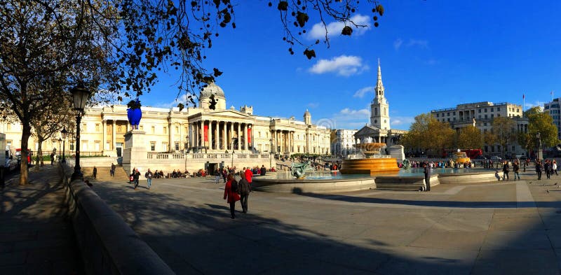 Trafalgar Square London England royaltyfri fotografi Trafalgar Square London England royaltyfri fotografi