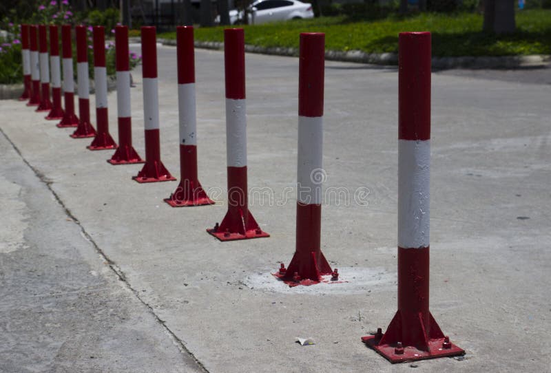 Road barrier pole stock image. Image of transportation 59324825