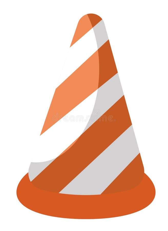Cartoon Cone Orange Safety Stock Illustrations 626 Cartoon Cone