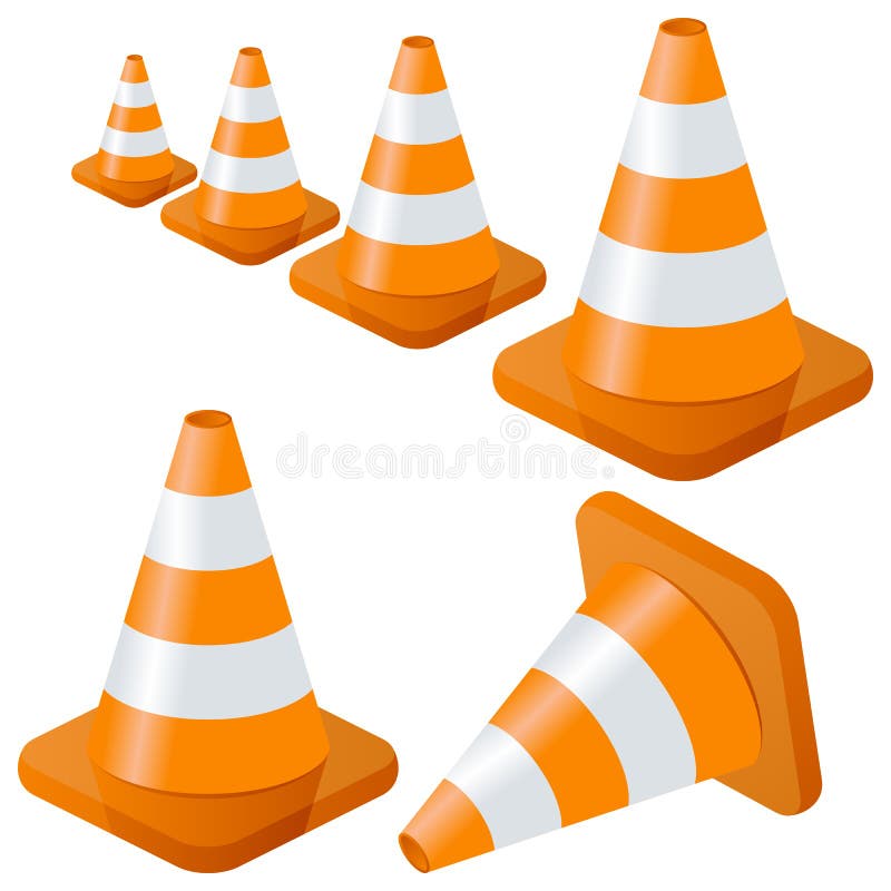Traffic Cones Collection royalty free illustration Traffic Cones Collection royalty free illustration