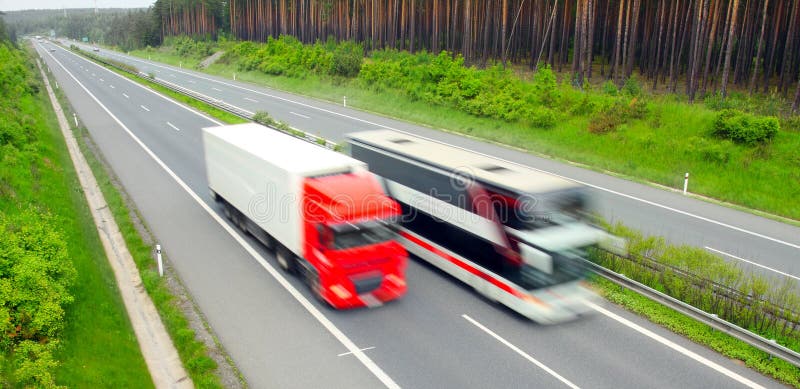 Traffic on highway. stock image. Image of freedom, landscape - 14549775