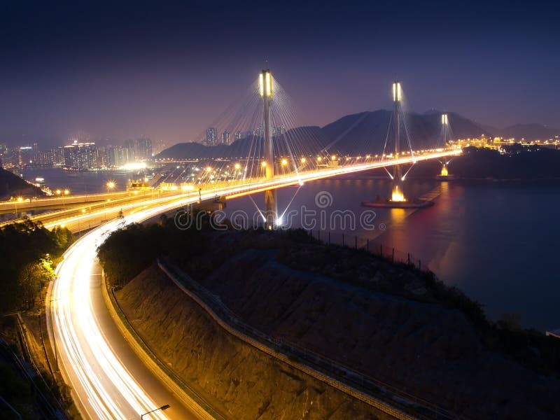 Traffic Highway in Ting Kau Bridge