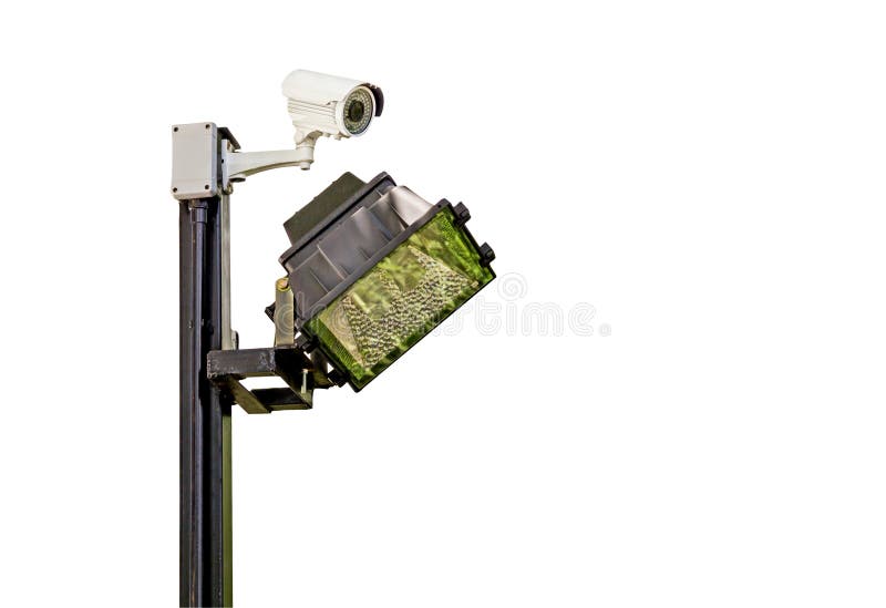 Traffic Intersection Signal Surveillance Camera Lights Stock Photos