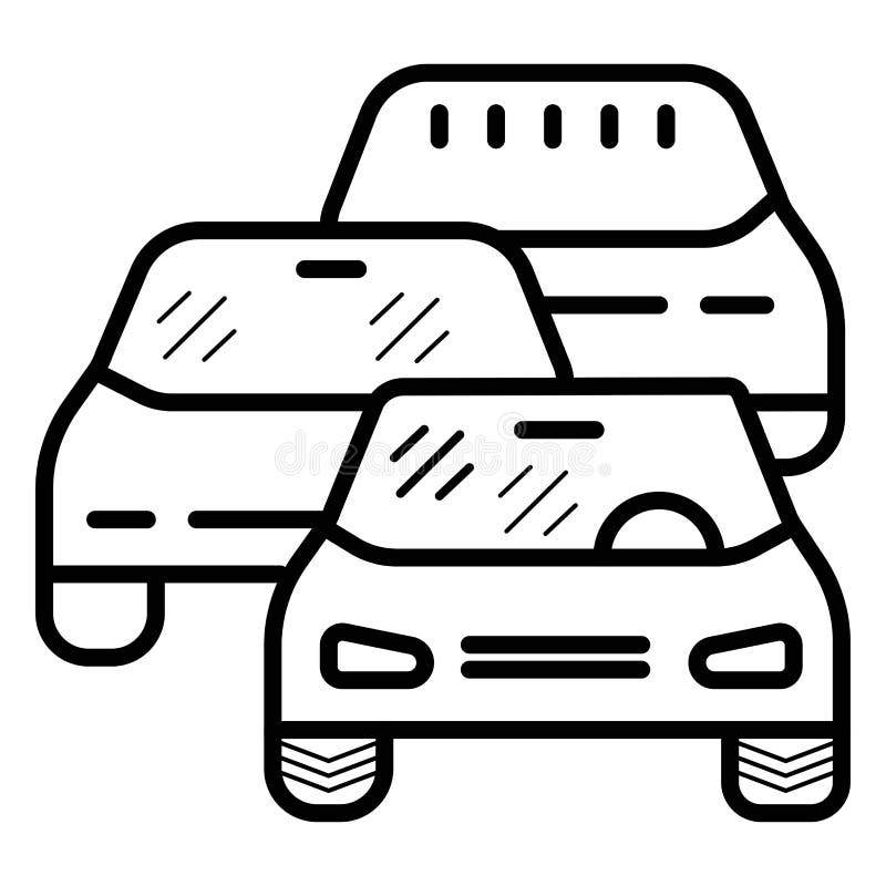 Traffic Jam Icon Vector stock vector. Illustration of logo 148823960