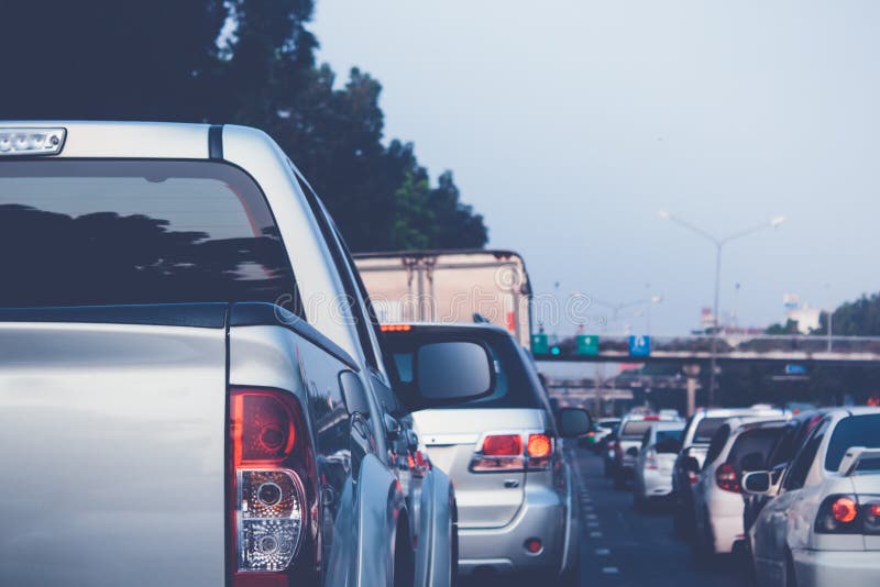 Traffic Jam during Rush Hour. Stock Image Image of environment, road