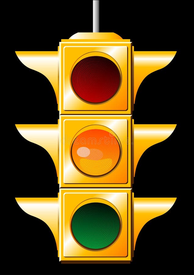 Traffic light stock vector. Illustration of access, danger 3610926