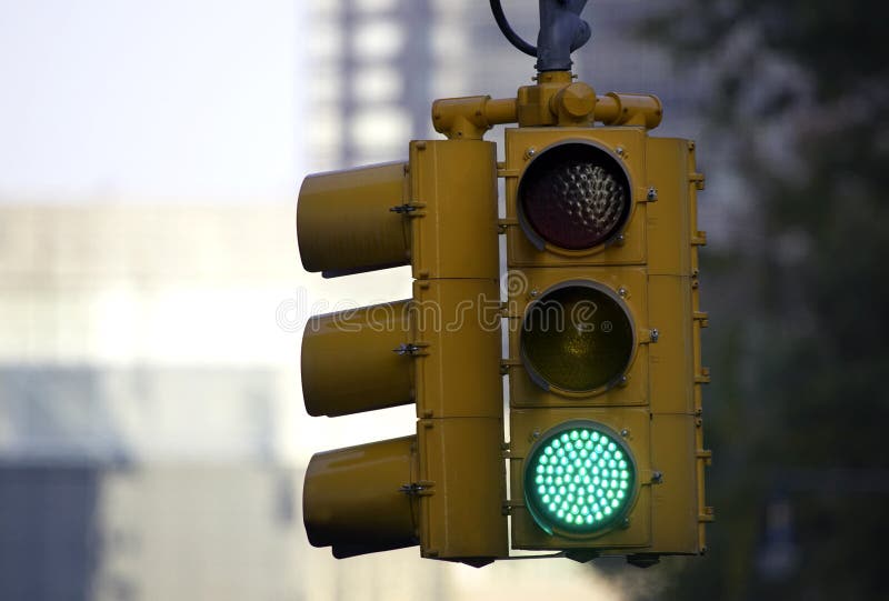 Semafor verde stock photography