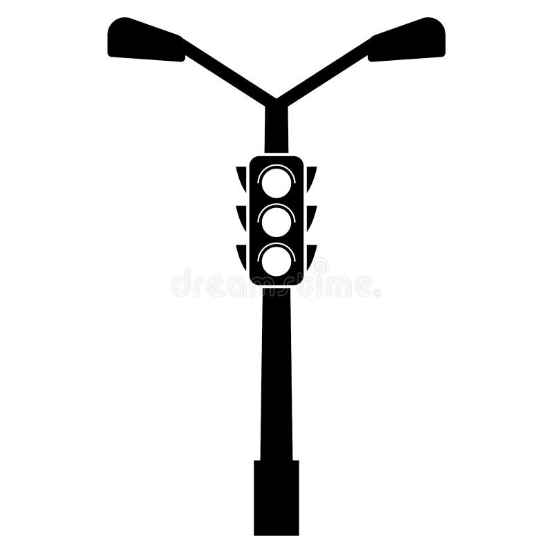 Traffic Light Icon. Stoplight, Semaphore Vector Illustration Stock