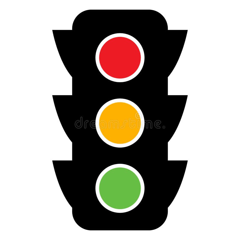 Traffic Light Icon. Stoplight, Semaphore Vector Illustration Stock